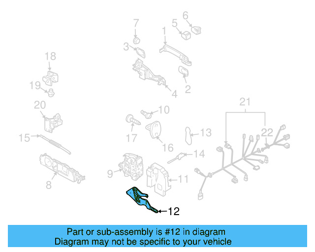 Retaining Bracket 7L0-837-867 - View 4
