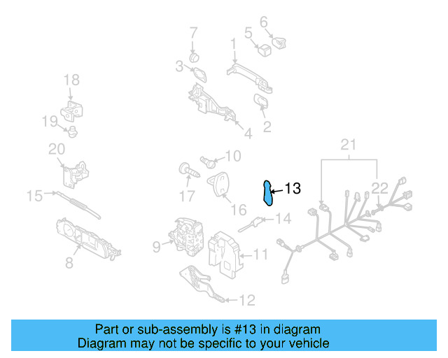 Door Shell Hole Cover 8Z0-837-111 - View 34