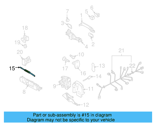 Release Cable 7L6-839-085-C - View 3