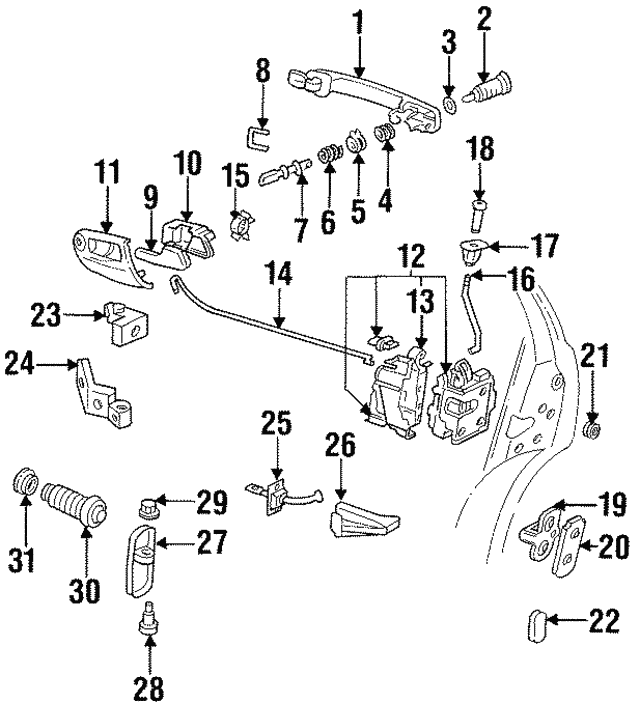 Latch Assembly 1HM-837-016-G