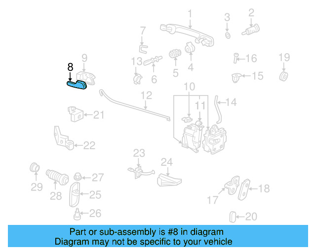 Handle, Outside Clamp 357-837-242 - View 7
