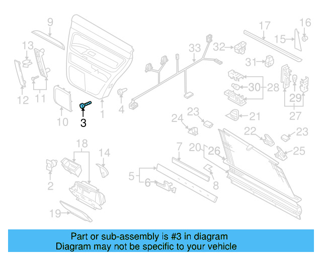 Door Interior Trim Panel Screw N-104-420-03 - View 7