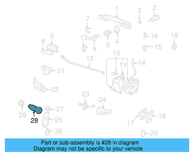 Pin Bezel 1H0-971-916-B - View 3