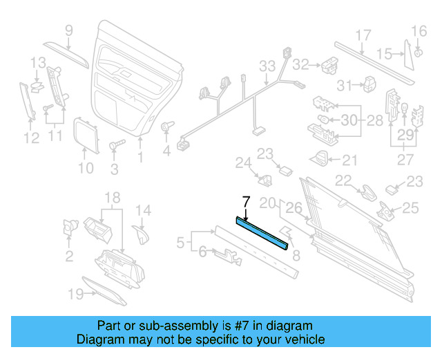 Door Panel Insert 7L6-868-134-5J6