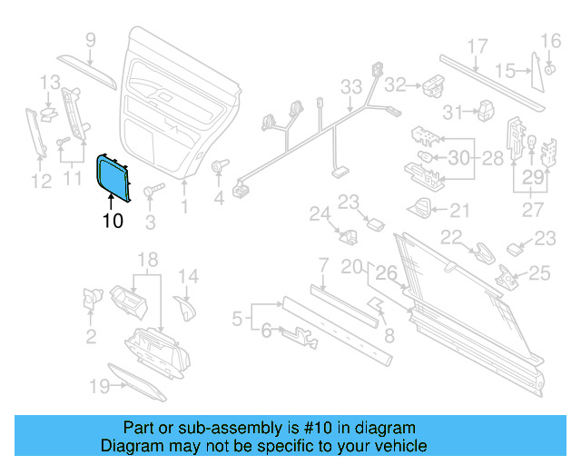 Speaker Grille 7L6868160A31X - View 3