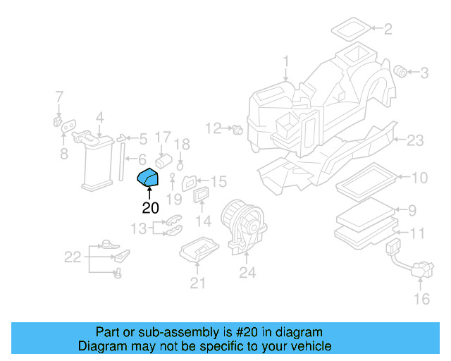 Expansion Valve Insulator 1H0-820-692-01C - View 6