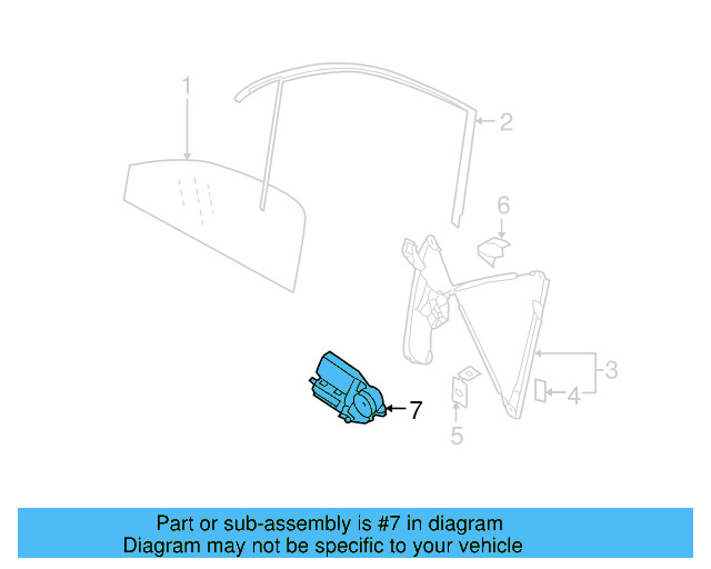 Window Motor 7L0-959-704-D-VIN