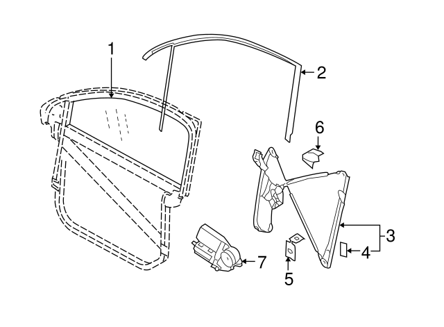 Door Glass 7L6-845-205-E - View 6