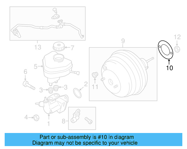 Master Cylinder Gasket 7P0-611-243 - View 5