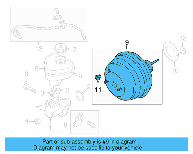 Power Brake Booster 7P0-612-105-B - View 4