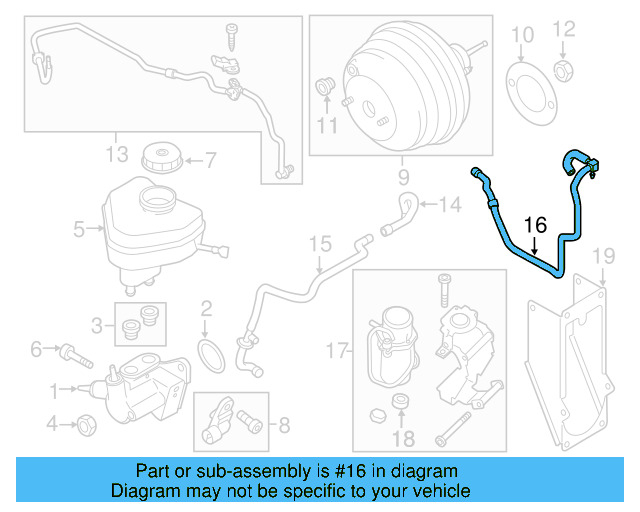 Vacuum Hose 7P0-611-932-AN