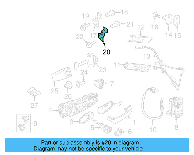 Lower Hinge 1K0-831-412-Q - View 10