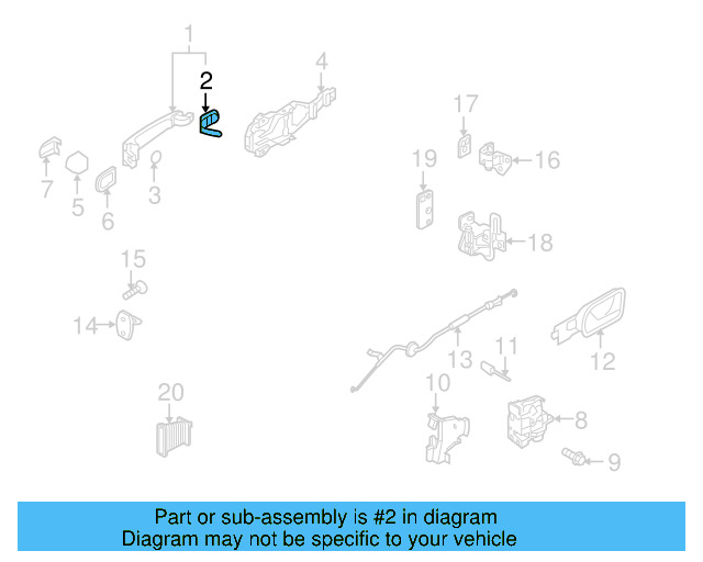 Handle, Outside Packing 1K5-837-209-9B9 - View 15