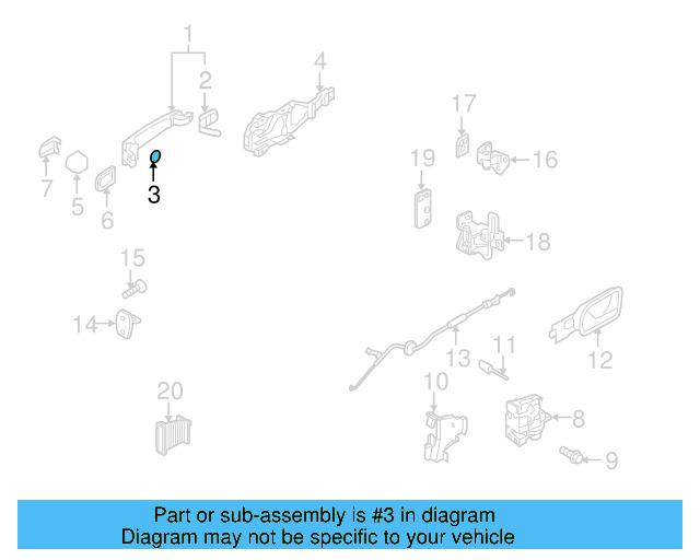 Handle, Outside Packing 1K5-837-209-9B9 - View 22