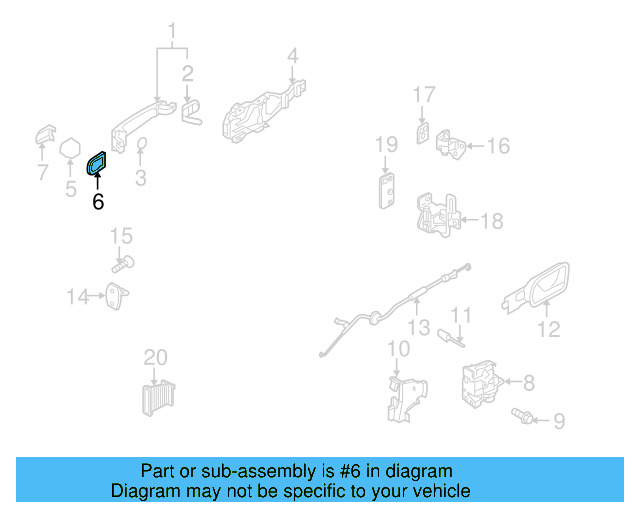 Button Gasket 1K0-837-211-9B9 - View 3
