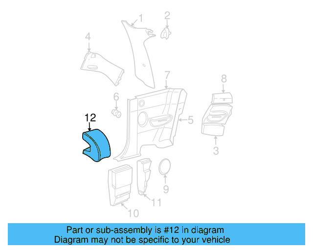 Sound Absorber 1C0-864-640-B - View 3