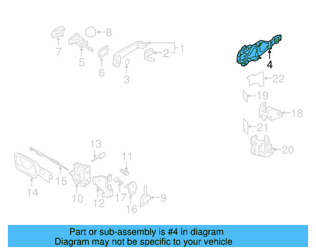 Handle Plate 1K0-837-886-A - View 14