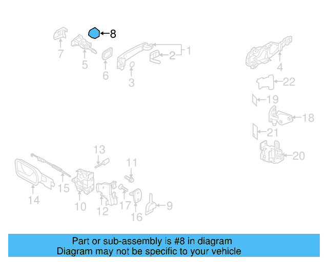 Door Lock Cylinder 1K5-839-167-A - View 2