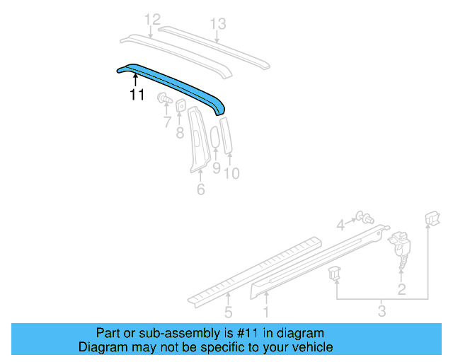 Roll Bar 1E0-867-295-B41 - View 5