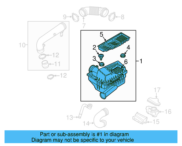 Air Cleaner Assembly 5C0-129-601-E - View 3
