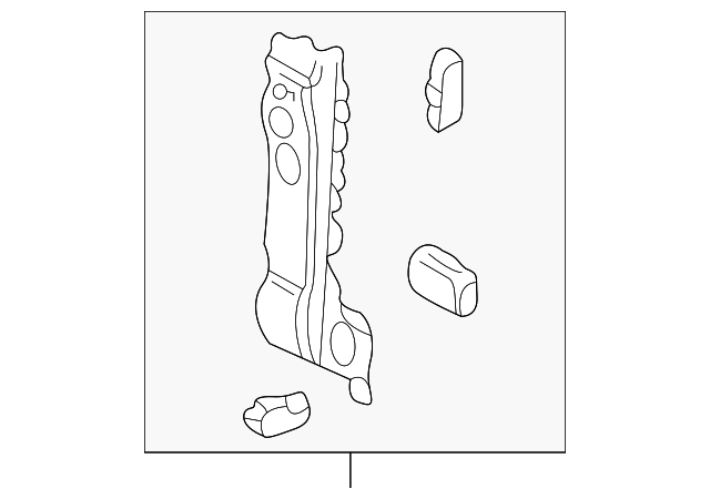 Pillar Reinforced 1J9-809-204 - View 3