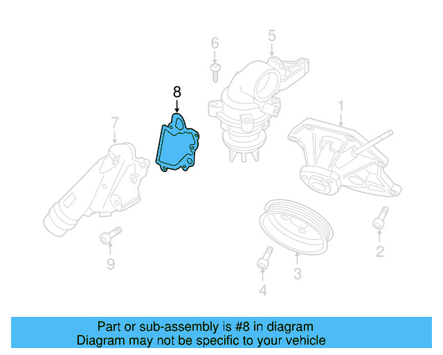 Inlet Cover Gasket 06E-121-139-H - View 10