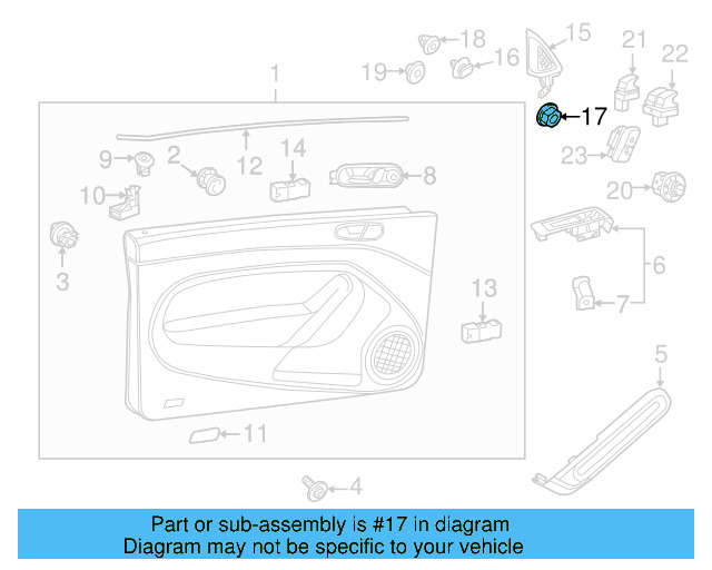 Corner Cover Grommet 5Z0-853-695 - View 6