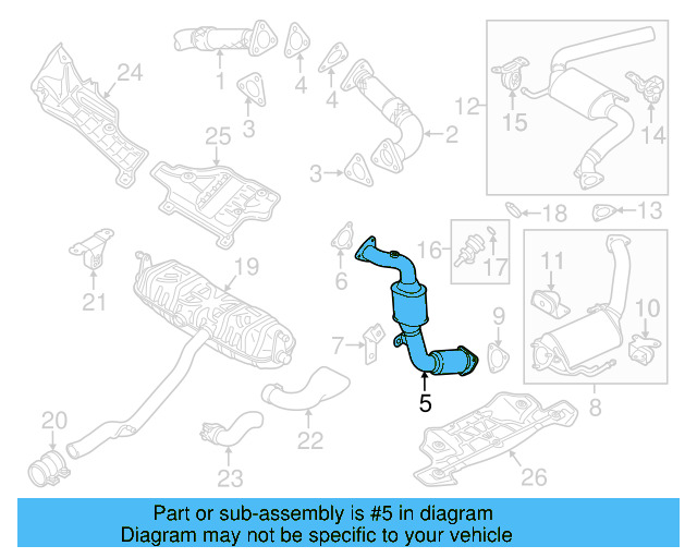 Catalytic Converter 7P6254300CX - View 3