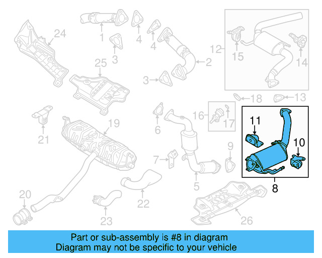 Front Muffler 7L8-254-800-NX - View 10