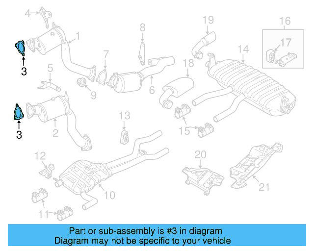 Converter & Pipe Gasket 8K0-253-115-A - View 4