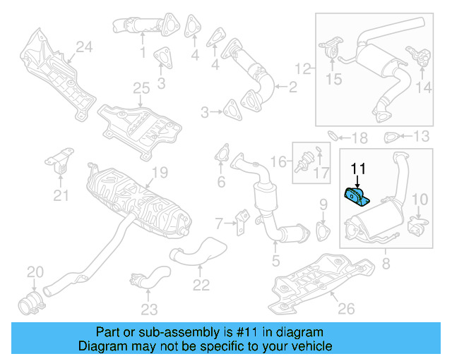 Front Muffler Rear Bracket 7L6-253-144-B - View 9