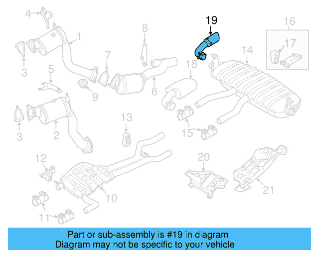 Exhaust Tail Pipe Tip 7P6-253-682-T - View 7