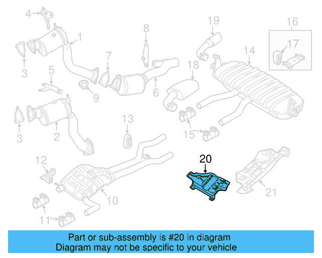 Muffler & Pipe Front Bracket 7L8-253-144-B - View 3