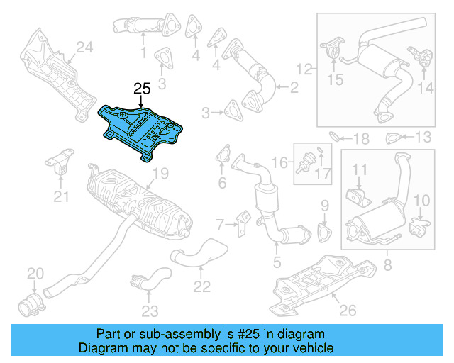Heat Shield 7P0-825-681-B - View 7