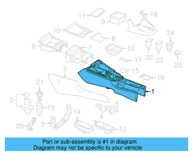 Front Console 5K0-863-243-C-82V
