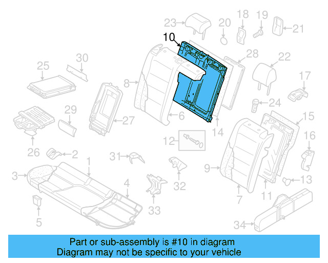 Front Trim 5K0-863-487-A-1QB - View 23