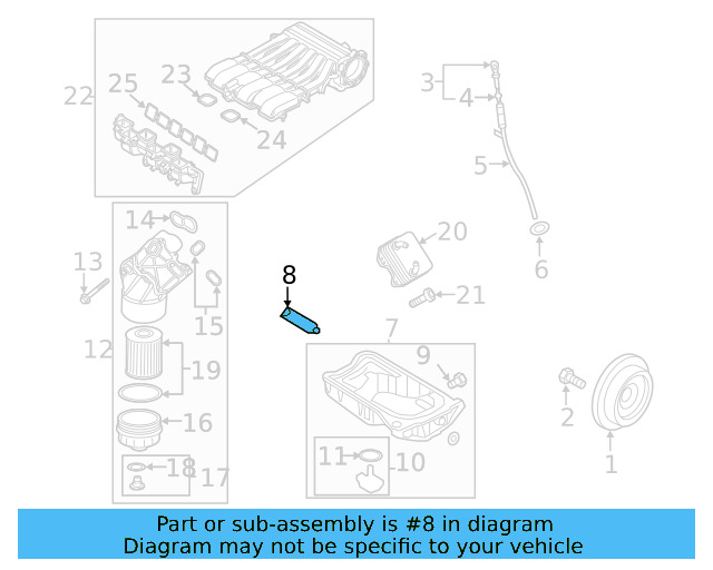 Upper Oil Pan Sealer D-176-501-A1 - View 22
