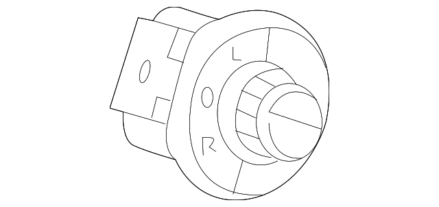 Mirror Switch 5C1-959-565-D-WHI - View 2