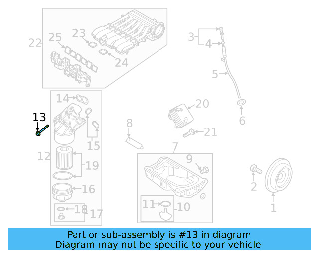 Oil Filter Housing Mount Bolt N-100-362-03 - View 5