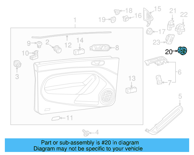 Mirror Switch 5C1-959-565-D-WHI - View 6