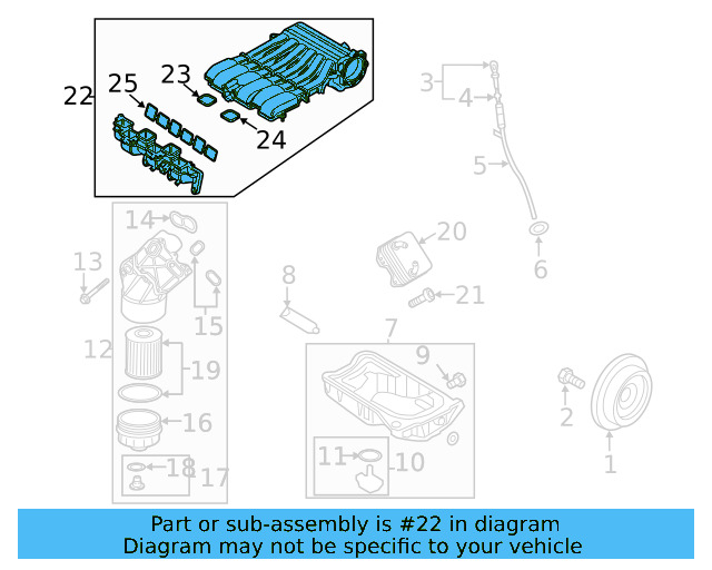 Intake Manifold 03H-133-201-AE - View 6