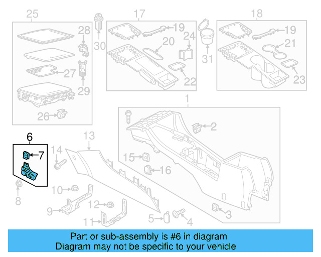 Side Trim Retainer Bracket 5C7-863-144-A - View 3