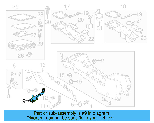 Center Bracket 561-867-135-A - View 3