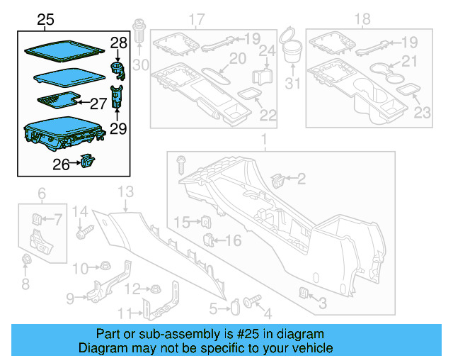 Storage Tray 561-863-284-AR-MKK