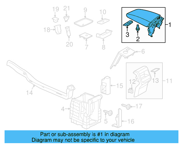 Armrest 561-864-207-S-85T - View 6