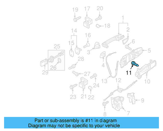 Handle, Inside Screw N-909-187-02 - View 11