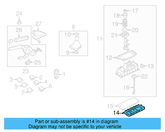 Shift Housing Base Plate 1K0-711-091-A - View 21
