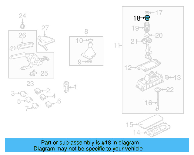 Lever Assembly Upper Bushing 1J0-711-217 - View 7