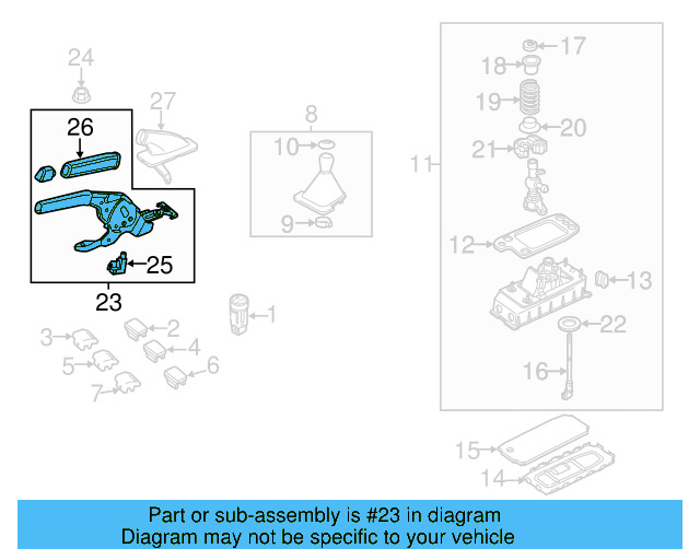 Parking Brake Control 561-711-303-AE-TLL - View 6