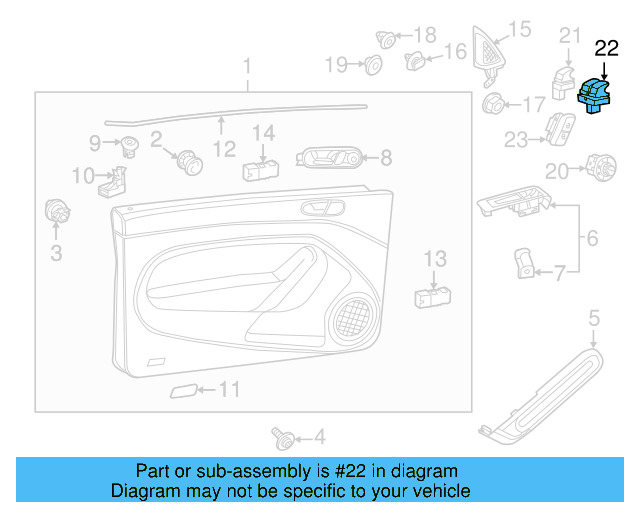 Window Switch 5C5-959-857-C-ICX - View 5